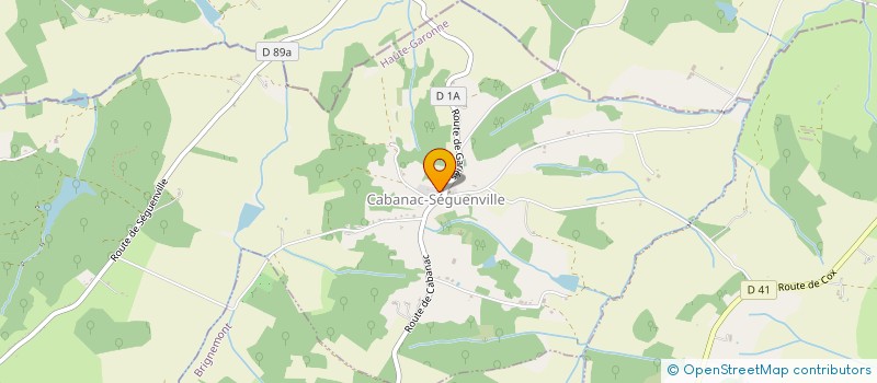 localisation de l'entreprise MONSIEUR ALAIN LABUSQUETTE  CABANAC-SEGUENVILLE