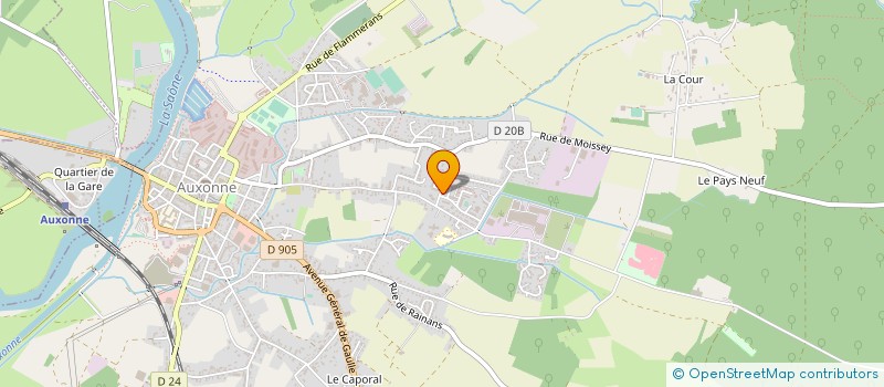 localisation de l'entreprise MONSIEUR ALAIN LACAILLE à AUXONNE