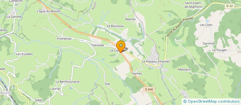 localisation de l'entreprise MONSIEUR ALAIN LACOMBE  AUZITS