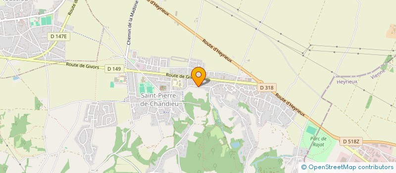localisation de l'entreprise MONSIEUR ALAIN LACOMBE  SAINT-PIERRE-DE-CHANDIEU