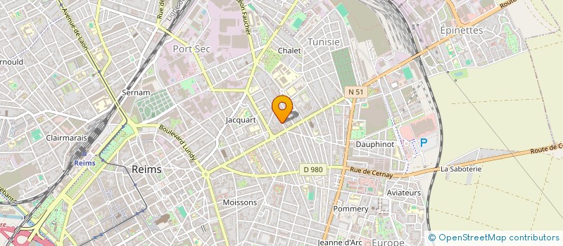 localisation de l'entreprise MONSIEUR ALAIN LAFABREGUE  REIMS