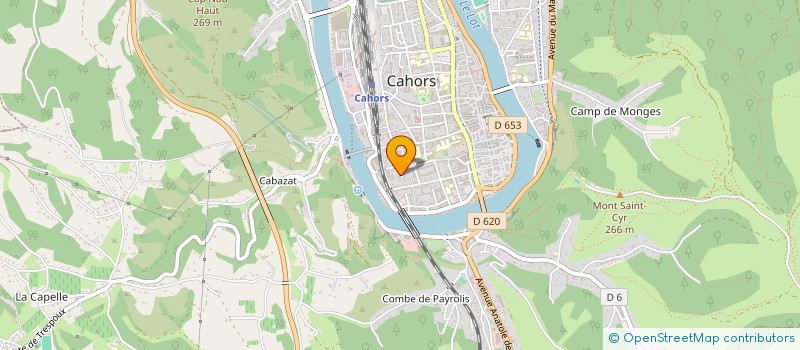 localisation de l'entreprise MONSIEUR ALAIN LAFLEUR  CAHORS