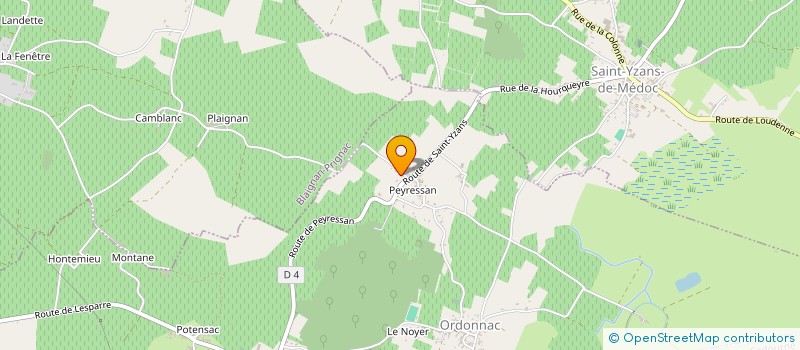 localisation de l'entreprise MONSIEUR ALAIN LAFON  GAILLAN-EN-MEDOC