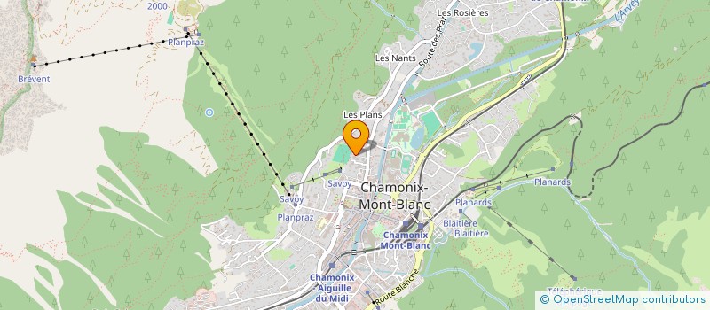 localisation de l'entreprise MONSIEUR ALAIN LAGNEAU  CHAMONIX-MONT-BLANC