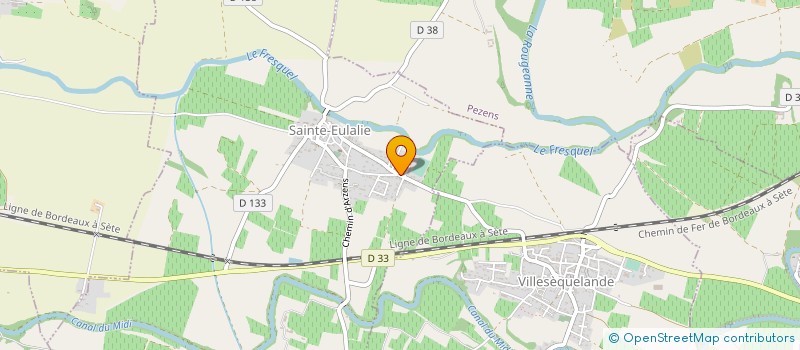 localisation de l'entreprise MONSIEUR ALAIN LAGORS-BES  SAINTE-EULALIE