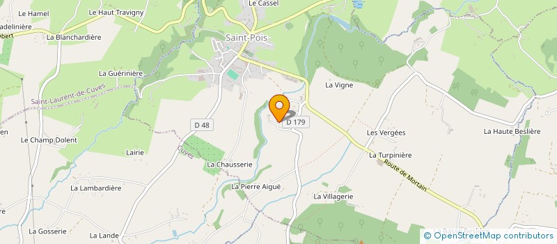 localisation de l'entreprise MONSIEUR ALAIN LAGOUTTE  SAINT-POIS