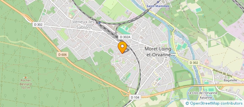 localisation de l'entreprise MONSIEUR ALAIN LAINE  MORET-LOING-ET-ORVANNE