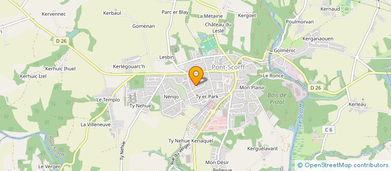 localisation de l'entreprise MONSIEUR ALAIN LAISNE  PONT-SCORFF