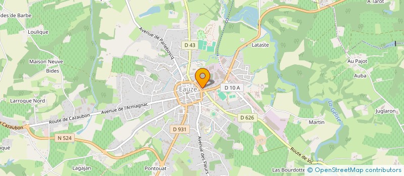 localisation de l'entreprise MONSIEUR ALAIN LALANNE  RAMOUZENS