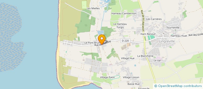 localisation de l'entreprise MONSIEUR ALAIN LALOS  TOURNEVILLE-SUR-MER