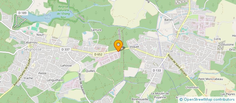 localisation de l'entreprise MONSIEUR ALAIN LAMAISON  SEIGNOSSE