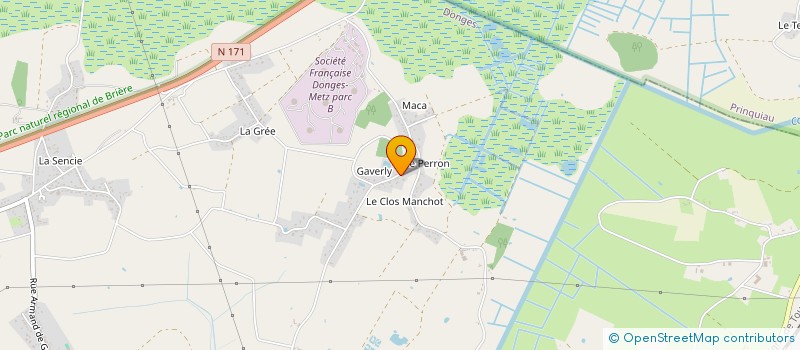 localisation de l'entreprise MONSIEUR ALAIN LAMETZ  DONGES