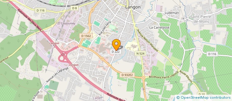 localisation de l'entreprise MONSIEUR ALAIN LAMON  LANGON