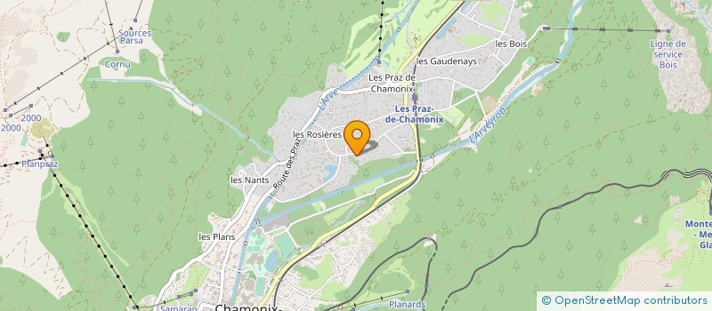 localisation de l'entreprise MONSIEUR ALAIN LANDRE  CHAMONIX-MONT-BLANC