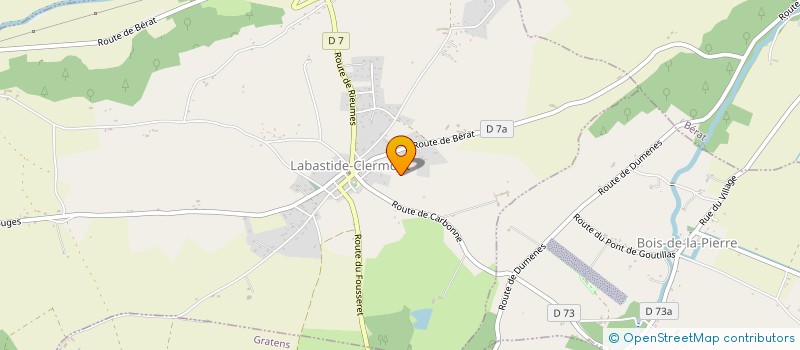 localisation de l'entreprise MONSIEUR ALAIN LANGLET  LABASTIDE-CLERMONT