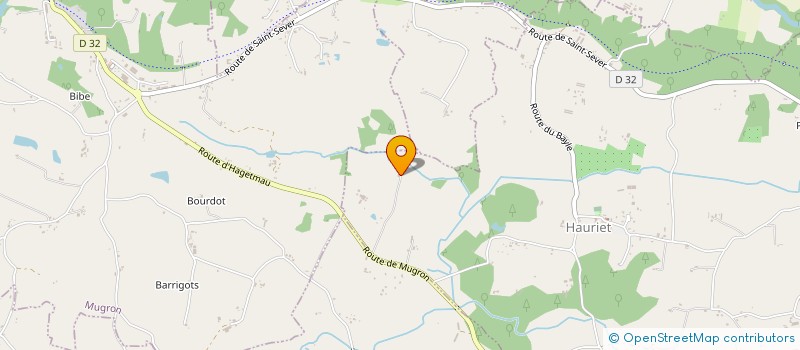 localisation de l'entreprise MONSIEUR ALAIN LANUSSE  HAURIET