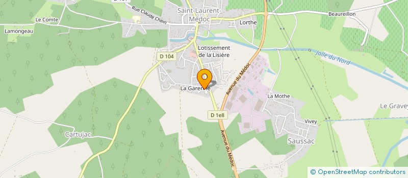 localisation de l'entreprise MONSIEUR ALAIN LAOUILLEAU  SAINT-LAURENT-MEDOC