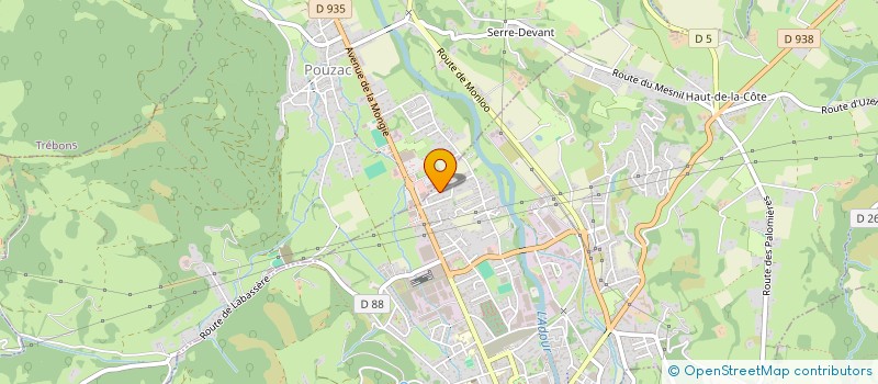 localisation de l'entreprise MONSIEUR ALAIN LAPORTE -GALAA  BAGNERES-DE-BIGORRE