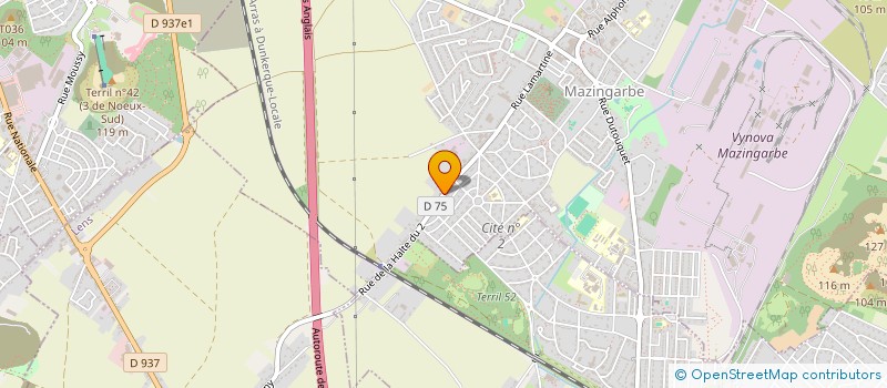 localisation de l'entreprise MONSIEUR ALAIN LARABI  MAZINGARBE