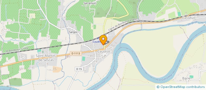 localisation de l'entreprise MONSIEUR ALAIN LARCHE  CAUDROT