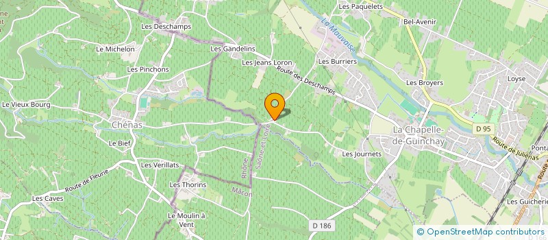 localisation de l'entreprise MONSIEUR ALAIN LARDET à LA CHAPELLE-DE-GUINCHAY