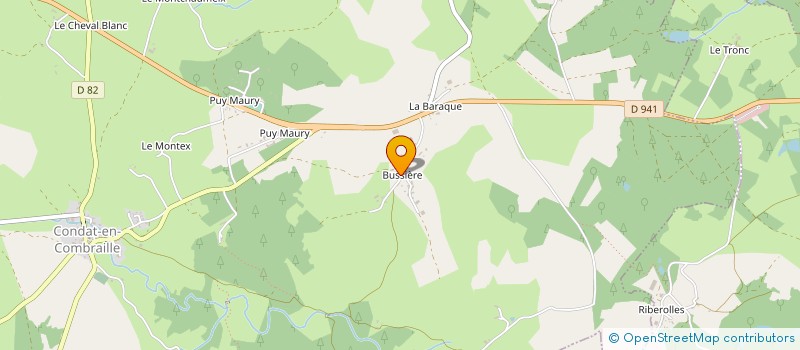 localisation de l'entreprise MONSIEUR ALAIN LARDY  CONDAT-EN-COMBRAILLE