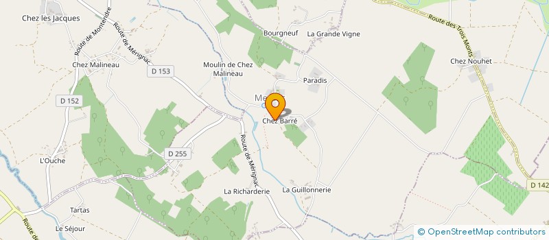 localisation de l'entreprise MONSIEUR ALAIN LARGEAU  MESSAC