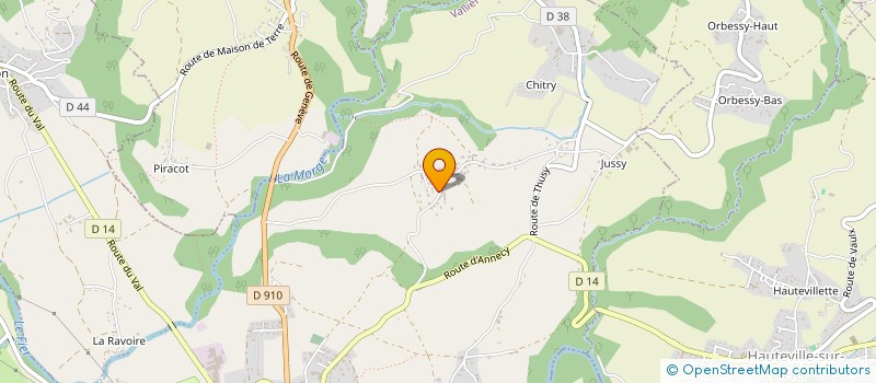 localisation de l'entreprise MONSIEUR ALAIN LAROCHE  VALLIERES-SUR-FIER