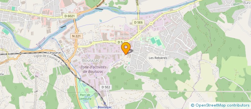 localisation de l'entreprise MONSIEUR ALAIN LASCOUT  SANILHAC