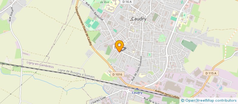 localisation de l'entreprise MONSIEUR ALAIN LASSON  CAUDRY