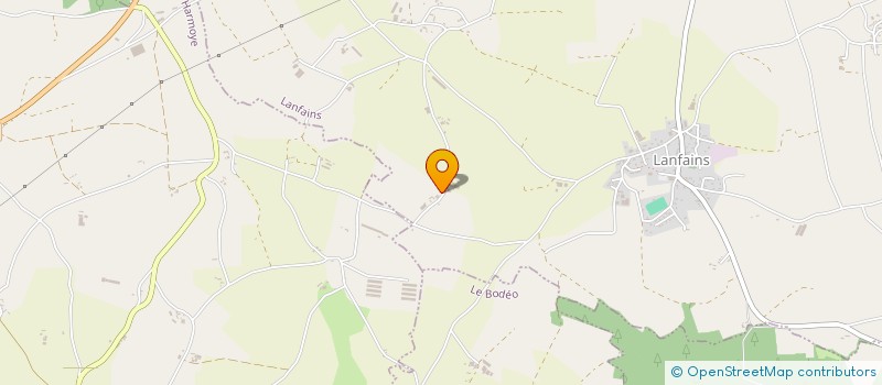 localisation de l'entreprise MONSIEUR ALAIN LAUNAY  LANFAINS
