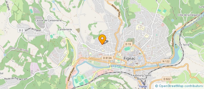 localisation de l'entreprise MONSIEUR ALAIN LAURENCONT  FIGEAC