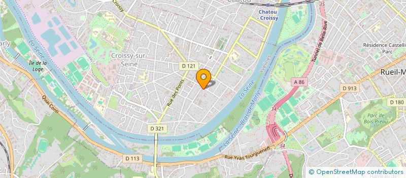 localisation de l'entreprise MONSIEUR ALAIN LAURENT  CROISSY-SUR-SEINE