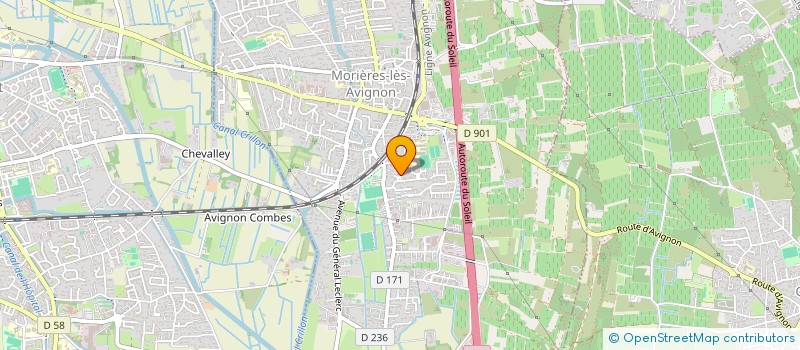 localisation de l'entreprise MONSIEUR ALAIN LAURENT  MORIERES-LES-AVIGNON