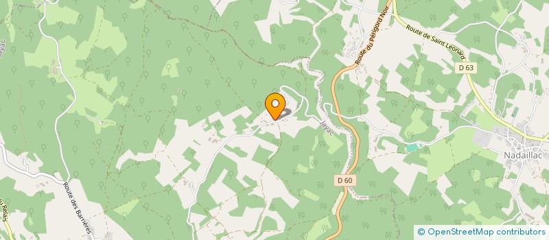 localisation de l'entreprise MONSIEUR ALAIN LAVAL  JAYAC