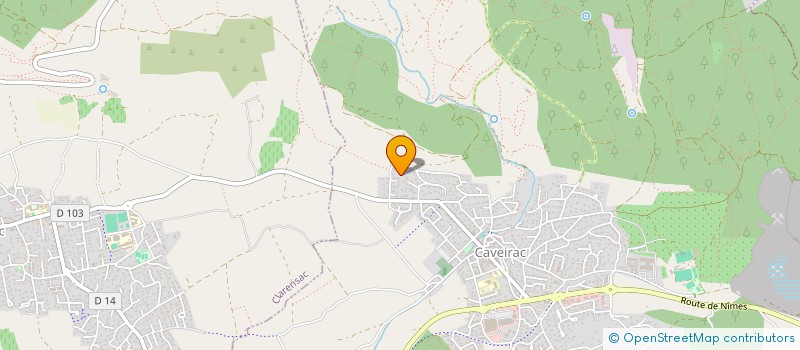 localisation de l'entreprise MONSIEUR ALAIN LAVAULT  CAVEIRAC