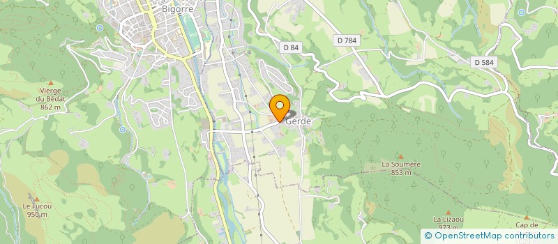 localisation de l'entreprise MONSIEUR ALAIN LAVIGNE  GERDE