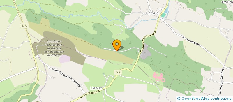 localisation de l'entreprise MONSIEUR ALAIN LAVIGNE  LATOUE