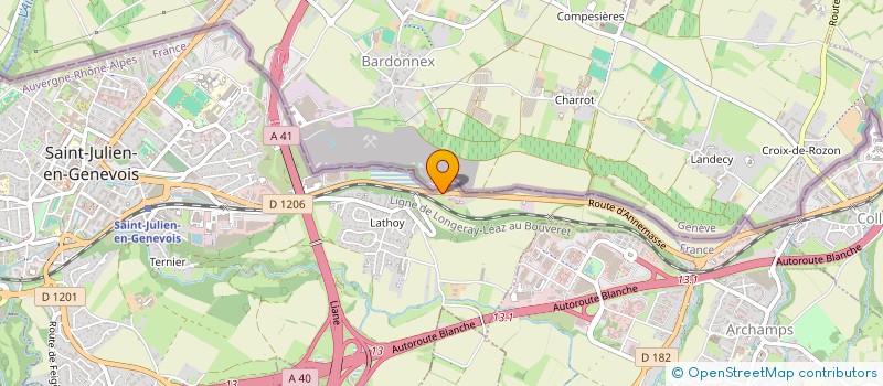 localisation de l'entreprise MONSIEUR ALAIN LAZZARESCHI  COLLONGES-SOUS-SALEVE