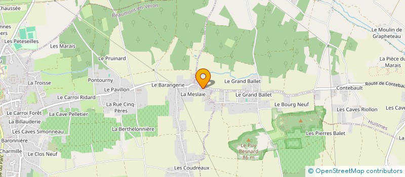 localisation de l'entreprise MONSIEUR ALAIN LE BAIL  BEAUMONT-EN-VERON