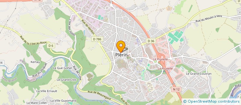 localisation de l'entreprise MONSIEUR ALAIN LE BECHEC  PLERIN