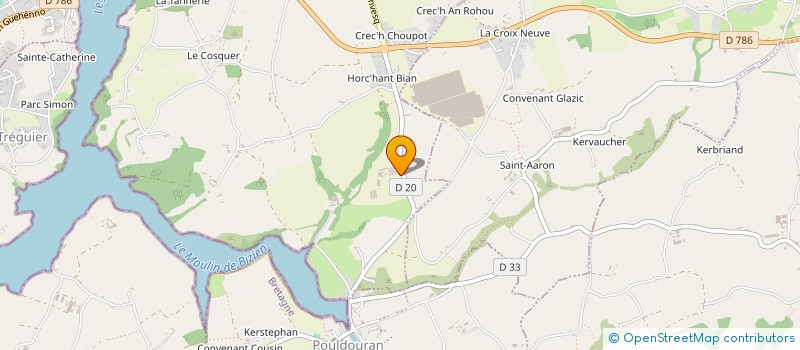 localisation de l'entreprise MONSIEUR ALAIN LE BECHEC  TREDARZEC