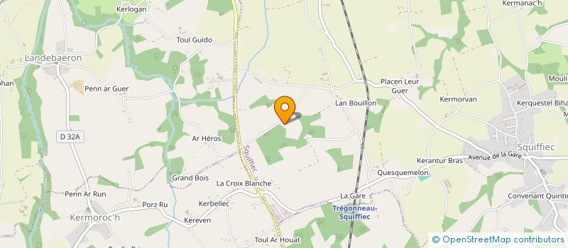 localisation de l'entreprise MONSIEUR ALAIN LE BONNIEC  SQUIFFIEC