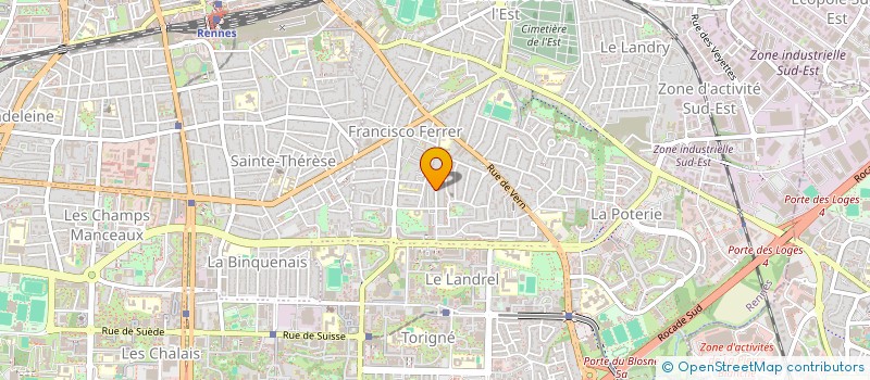 localisation de l'entreprise MONSIEUR ALAIN LE BOUETTE  RENNES