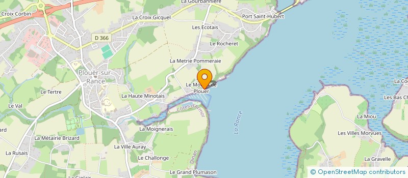 localisation de l'entreprise MONSIEUR ALAIN LE BOURLAIS  PLOUER-SUR-RANCE