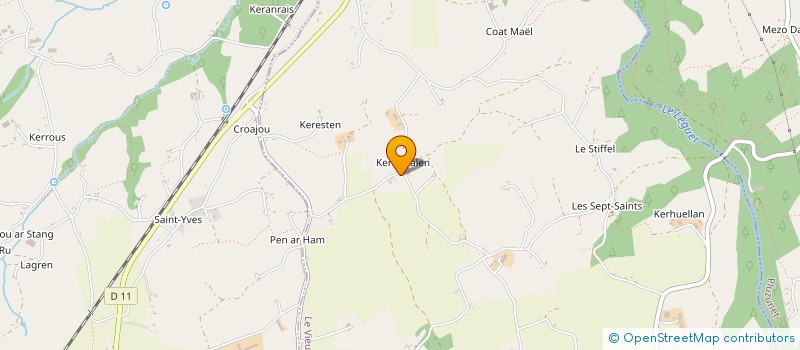 localisation de l'entreprise MONSIEUR ALAIN LE BRIS  LE VIEUX-MARCHE