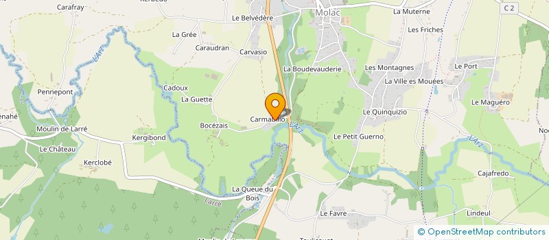 localisation de l'entreprise MONSIEUR ALAIN LE CADRE à QUESTEMBERT