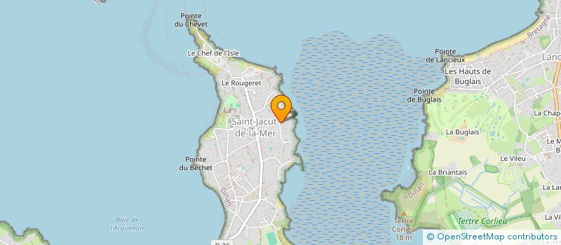 localisation de l'entreprise MONSIEUR ALAIN LE CHAPELIER  SAINT-JACUT-DE-LA-MER