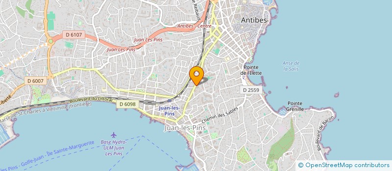 localisation de l'entreprise MONSIEUR ALAIN LE COCQ  ANTIBES