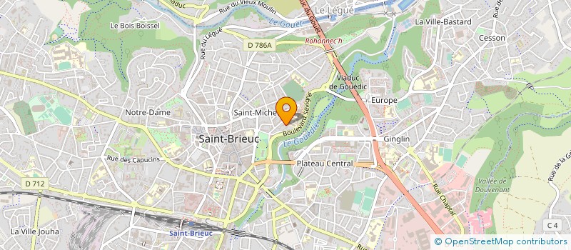 localisation de l'entreprise MONSIEUR ALAIN LE CONIAC DE LA LONGRAYS à SAINT-BRIEUC